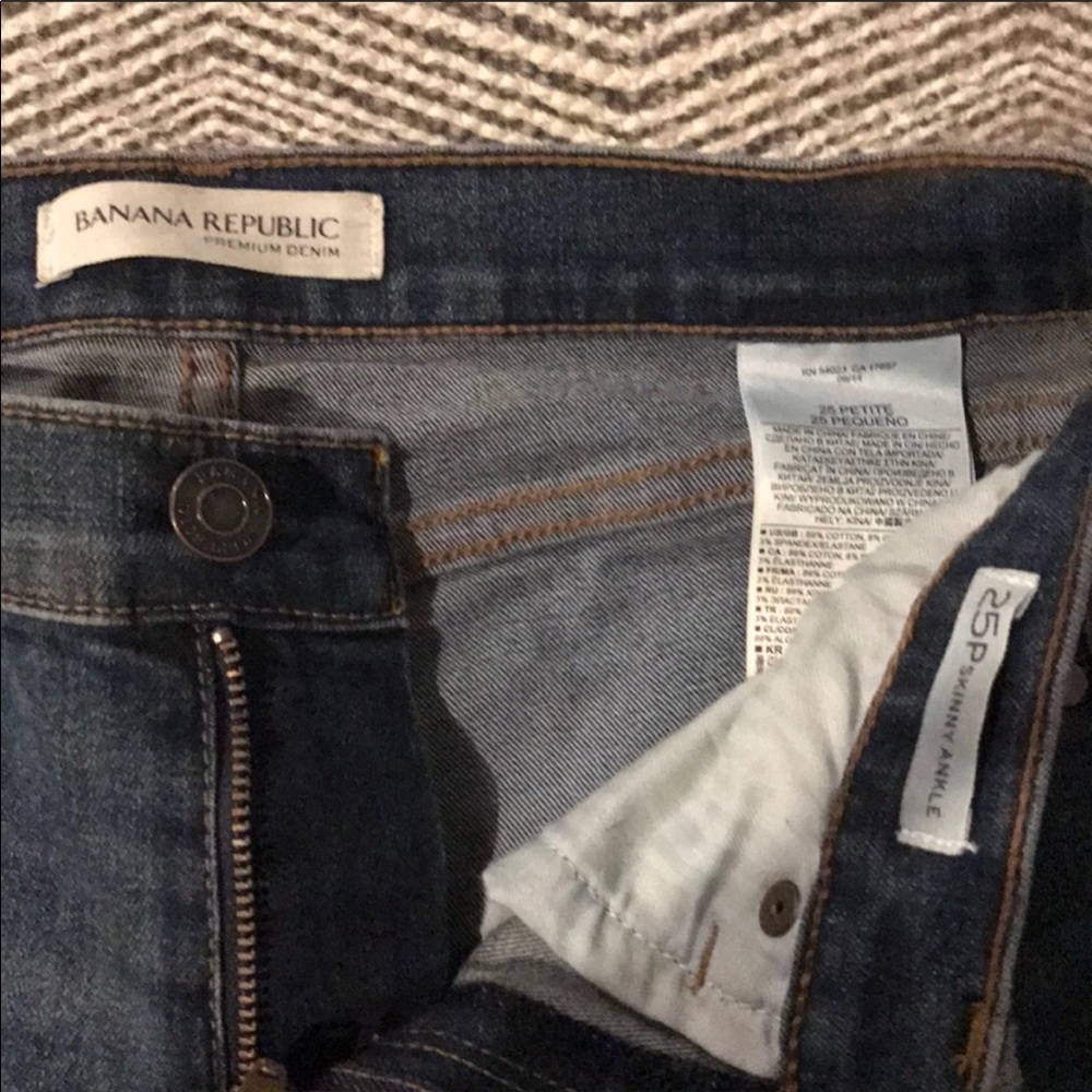 Banana Republic Skinny Ankle Jeans 25P - Picture 2 of 2